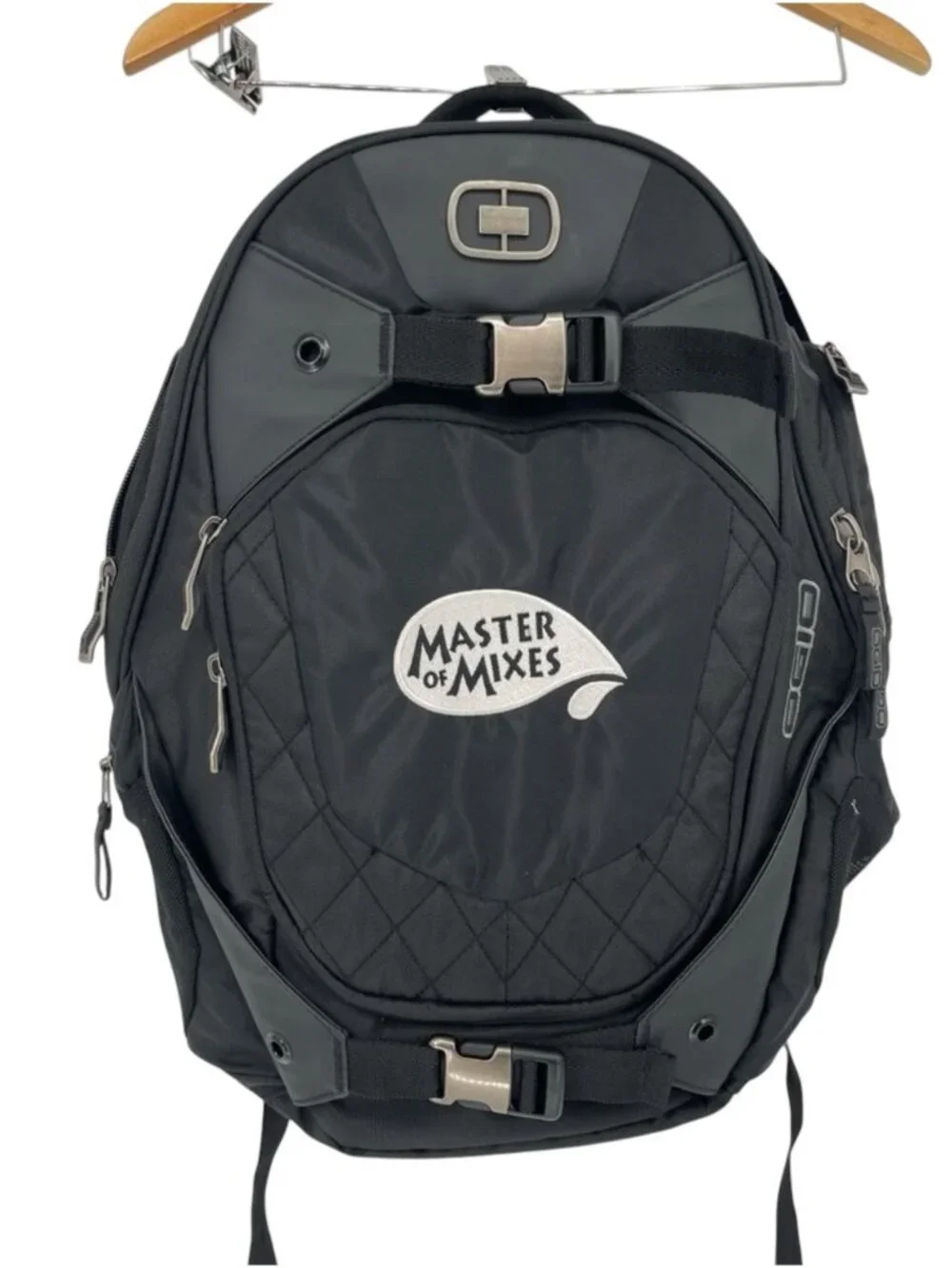 Ogio Squadron Laptop Backpack Padded Adjustable Black Logo / Master of Mixes